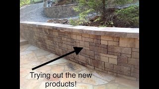 Belgard retaining wall review 2019 tandem system  Clear Creek Landscaping [upl. by Halet838]