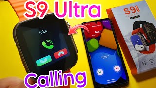 s9 ultra Smartwatch calling Setting  Call In S9 Ultra  Calling In S9 Ultra Smartwatch [upl. by Billye]