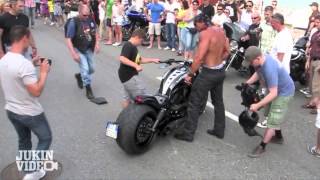 No Shirt No Problem  Harley Rider CRASH [upl. by Nadya]