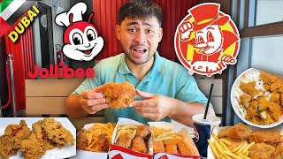 Filipino vs Arabic Fast Food in DUBAI Jollibee vs Albaik Which one is BETTER [upl. by Pettiford]