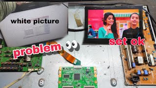 white picture problem samsung tv LA328530P7R panal problem kanpur led service 💯💯💯 [upl. by Odnomar860]