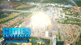 Catastrophic Event City Under Attack by Meteor Shower  Cities Skylines Ps4 Edition  Ep28 [upl. by Ravens]