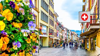 YverdonlesBains is a popular spa town in Switzerland 🇨🇭 4K Walking Tour [upl. by Rhoads]