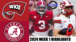 5 Alabama vs Western Kentucky  Full Game Highlights  2024 College Football Highlights [upl. by Gnov]