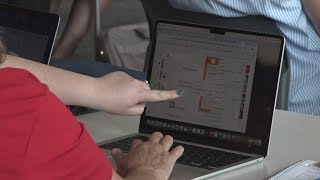 Maine teachers get schooled about computer science at summer camp [upl. by Casi]