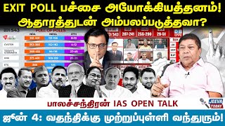 EXIT POLL பச்சை அயோக்கியத்தனம்ஆதாரத்துடன் அம்பலப்படுத்தவா  balachandran ias  Jeeva Today [upl. by Dorcea421]