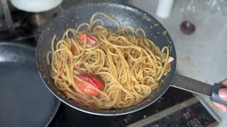 Roasted tomatoes have a strong flavor  Spaghetti al pomodoro [upl. by Enorej]