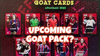 EFOOTBALL UPCOMING GOAT EPICS amp PLAYERS LEAKS 🥳 EFOOTBALL MONDAY EPICS amp THURSDAY UPDATES [upl. by Nohsyt451]