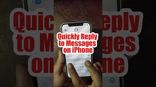 iPhoneএ মেসেজের Quick Reply কিভাবে করবেন shorts shortsviral shortvideo shortfeed [upl. by Dnomasor609]