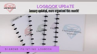 Diamond Painting Logbook  JanuaryFebruary 2024 [upl. by Falo]