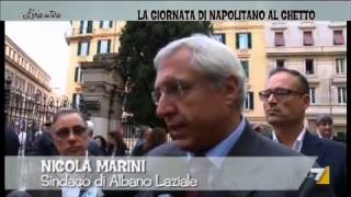 La giornata di Napolitano al Ghetto [upl. by Ardnasac846]