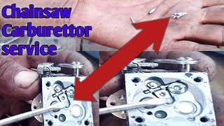 Chainsaw Cutter RepairHow To Set Carburettor service [upl. by Keating600]