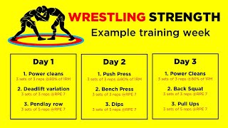 Example Strength Training Week for Wrestling Program Guide [upl. by Hairakcaz771]