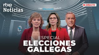 ELECCIONES GALICIA EL PP revalida la MAYORÍA ABSOLUTA el BNG sube y BATACAZO del PSdG  RTVE [upl. by Corrianne]