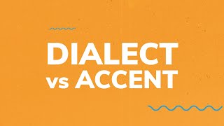 Voice123 Dialect vs Accent  whats the difference [upl. by Eidda]