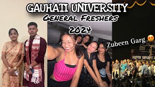 GENERAL FRESHERS 2024  GAUHATI UNIVERSITY university fun students gauhatiuniversity enjoy [upl. by Enelyt]