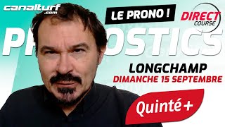 Pronostic Quinté et des courses PMU du Dimanche 15 septembre 2024 En partenariat avec GenybetTurf [upl. by Kurtis]