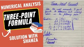 Three point differentiation formula  Numerical differentiation  3point Formula viral video [upl. by Edge]