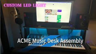 ACME Music Desk Assembly with custom LED lights [upl. by Av]