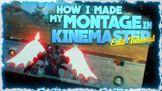 How I made my MONTAGE on KINEMASTER  kinemaster montage edit Tutorial  kinemaster tutorial  pubg [upl. by Ecirted]