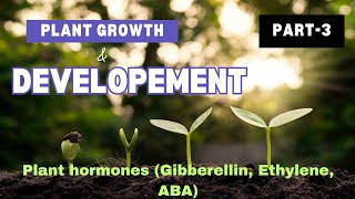 Plant Growth and Development Part3 Cytokinin Ethylene Abscissic acid [upl. by Adnovad623]