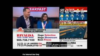 Paul Etherington and Ruby Lappin on CP24 Breakfast discussing the upcoming Toronto motionball Gala [upl. by Aninep]