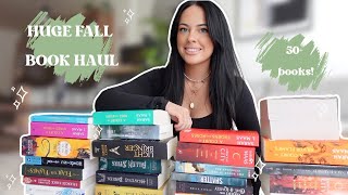 HUGE FALL BOOK HAUL  50 books 📚🍂 [upl. by Anawat842]