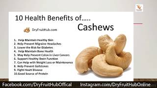 Health Benefits of Cashews Kaju [upl. by Gaillard604]