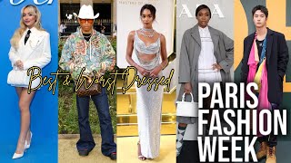 TOP 10 BEST amp WORST DRESSED AT PARIS FASHION WEEK 2024 MENSWEAR [upl. by Shiekh]