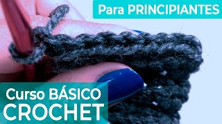 Clase 2 CADENAS o CADENETAS  Curso básico de CROCHET para PRINCIPIANTES [upl. by Ylremik18]