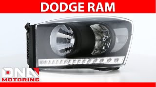 DNA Motoring 0608 Dodge Ram 1500 2500 3500 LED Black Clear Headlights [upl. by Hafeenah]