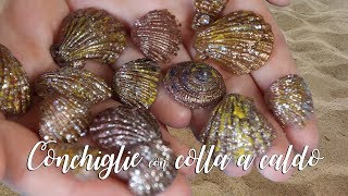 CONCHIGLIE con COLLA a CALDO  DIY ESTATE  Shell with hot glue [upl. by Loma]