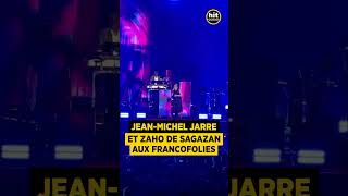 JeanMichel Jarre et Zaho de Sagazan en live ensemble sur le hit quotLes Mots bleusquot de Christophe [upl. by Nagiem418]