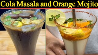 Cola Masala drink and Orange Mojito drink  ChefShoukat cooking food recipe ijazansarifoodsec [upl. by Seira71]