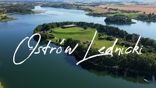 Ostrów Lednicki i Muzeum Pierwszych Piastów z drona 4K  Jezioro Lednica Lipiec 2023 [upl. by Thedrick]