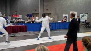 2010 US Fencing National Championships Div I Mens Epee Finals Mattern vs Kelsey Part 1 [upl. by Nyltyak]