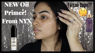 New NYX Hydratouch Oil Primer Mini ReviewTutorial  Dupe for Farsali [upl. by Ifok698]