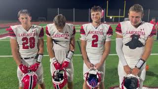 Lancasters Andrew Moberg Daniel Ahearn John Gang and Alex Krupa on beating Orchard Park 4521 [upl. by Aknayirp]