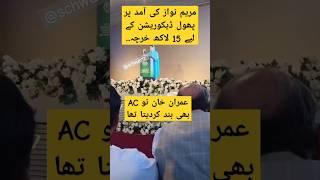 maryam nawaz stage decoration maryamnawaz imrankhan stage stagedecoration pti pmln shorts pk [upl. by Llahsram736]