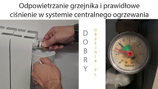 Odpowietrzanie grzejnika  Jak poprawnie odpowietrzyć kaloryfergrzejnik [upl. by Harlin608]