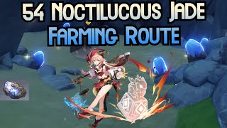 Efficient Noctilucous Jade Farming Routes  Genshin Impact [upl. by Idnyl]