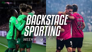 BACKSTAGE SPORTING WEEK 9  PSV x Sporting CP amp Sporting CP x Casa Pia AC [upl. by Natie]