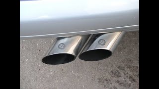 exhaust sound w210 e270 cdi straight pipe [upl. by Immij569]