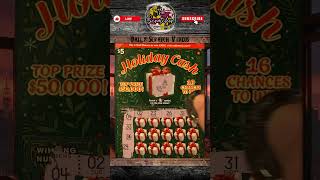 Holiday Cash  Daily Scratch  Maryland Lottery  scratchofftickets [upl. by Ycniuqed]