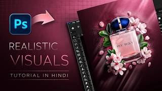 Realistic Commercial Ad Design in Photoshop  Tutorial in Hindi [upl. by Dellora700]