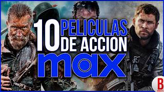 TOP 10 Mejores PELÍCULAS de ACCIÓN en MAX HBO [upl. by Hsak]