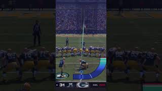 BRAYDEN NARVESEN FIELD GOAL MADDEN25 DREDDEUS greenbaypackers maddenshorts [upl. by Yraeht]