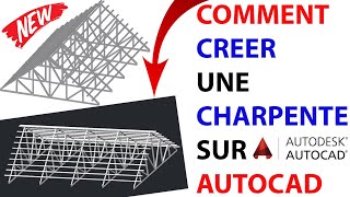 COMMENT CREER UNE CHARPENTE SUR AUTOCAD [upl. by Adrien]