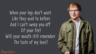 Ed sheeran  thinking out loud lyrics [upl. by Eeliah]