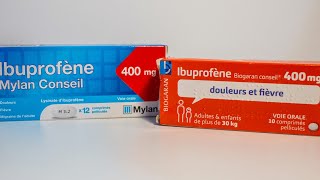 Ibuprofène  la publicité bientôt bannie pour les dosages à 400 mg du médicament [upl. by Harday]